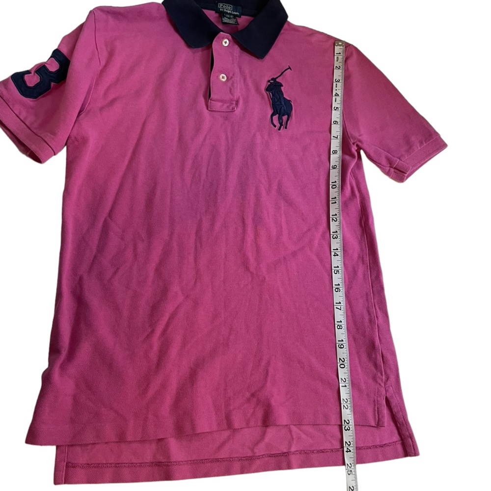 Polo Ralph Lauren big Pony Polo Shirt pinkish purple size 14-16 boy - Picture 6 of 11
